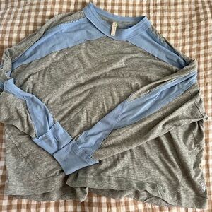 FP Movement Gray and Blue Women's Longsleeve Tee
